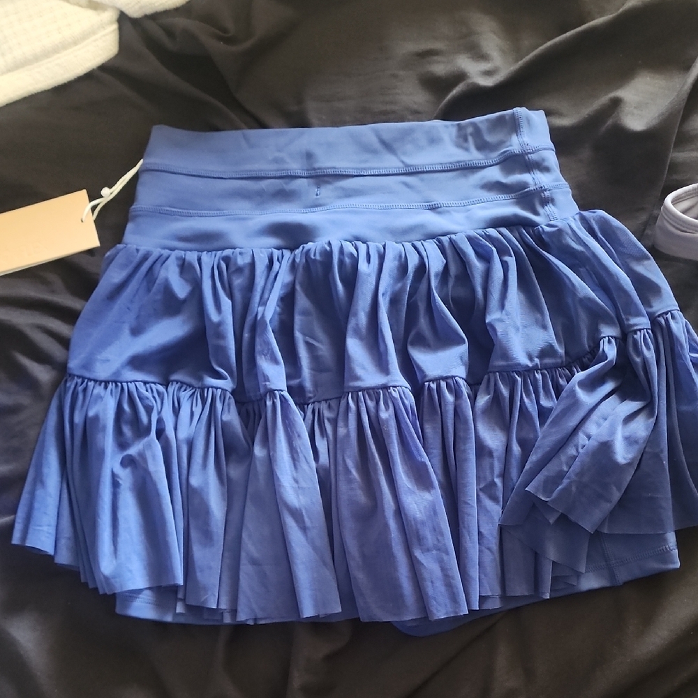 Blue Ruffled Skirt - Picture 2 of 3